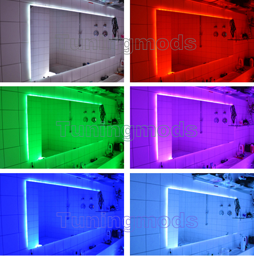 RGB LED, RGB LED Leiste, RGB LED Streifen, RGB LED stripe, 5m LED Streifen, 5m RGB LED Streifen, 5m RGB LED stripe, LED Streifen Wohnzimmer, LED Streifen Bad